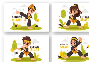 9 Pencak Silat Sport Illustration