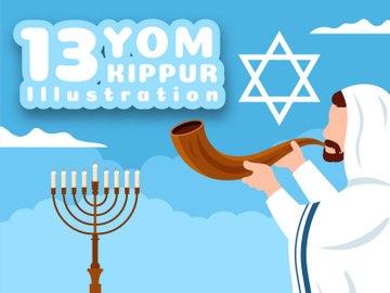 13 Yom Kippur Day Celebration Illustration preview picture