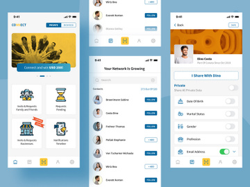 Business contacts mobile app preview picture