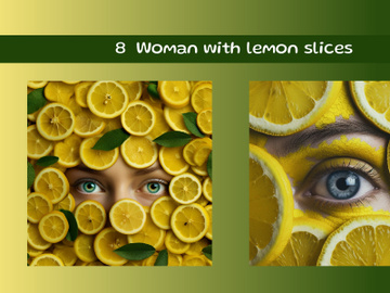 Woman with lemon slices preview picture