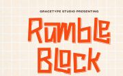 Rumble Block | Hand Drawn Display Font