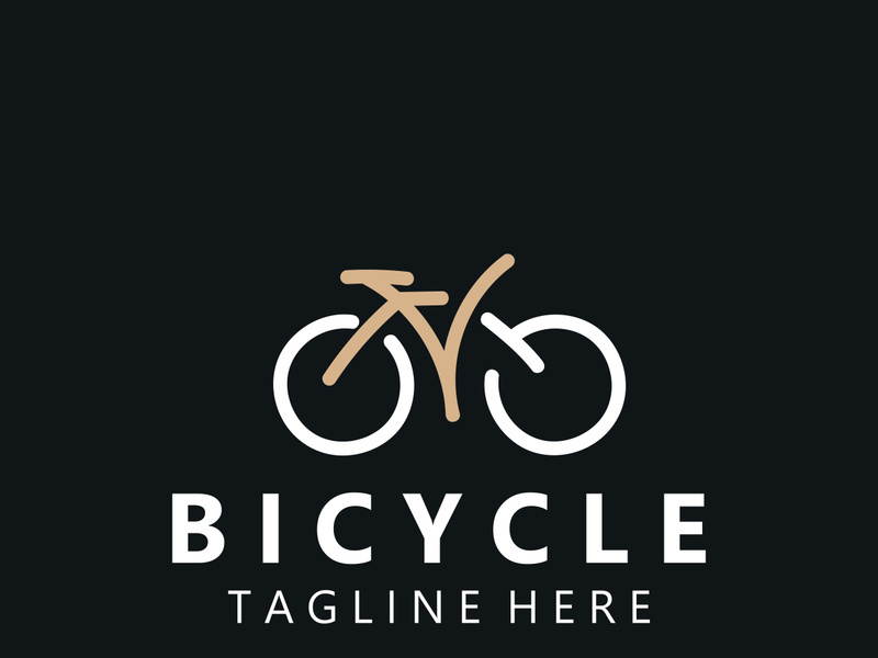 Bicycle icon template design inspiration. Bicycle store Quality symbol vector