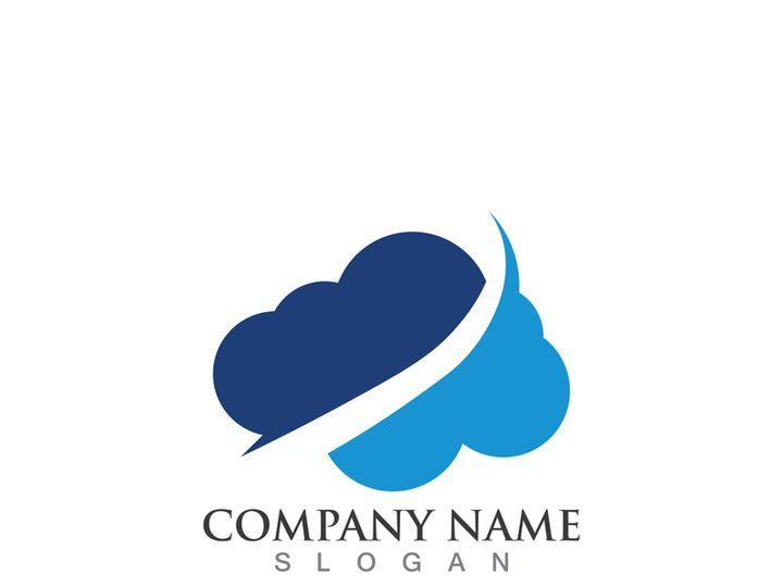 Cloud server data save upload logo