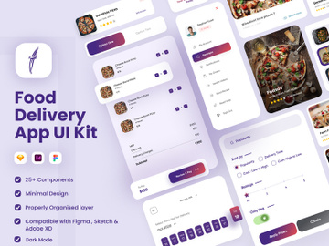 Food Delivery App UI KIT preview picture