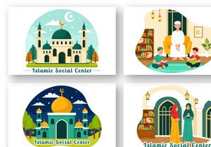 9 Islamic Social Center Illustration