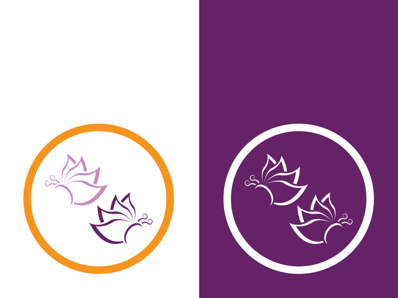 Butterfly logo icon vector design illustration