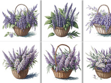 Watercolor Flower Basket Design