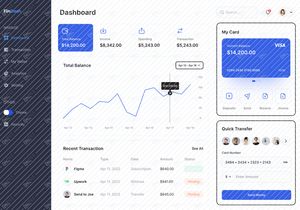 FinDash - Finance Dashboard UI Kits