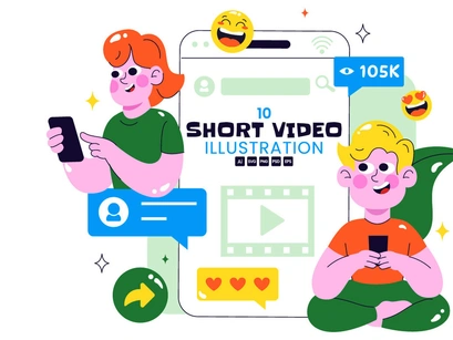 10 Short Video and Reels Illustration