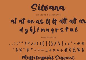 Silvana - Script Font