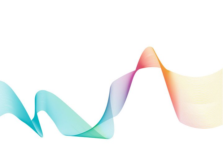 Sound waves vector illustration design template