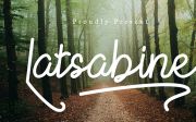 Latsabine - Handwritten font