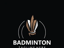 Badminton Shuttlecock logo icon design for Sport Badminton Championship club competition