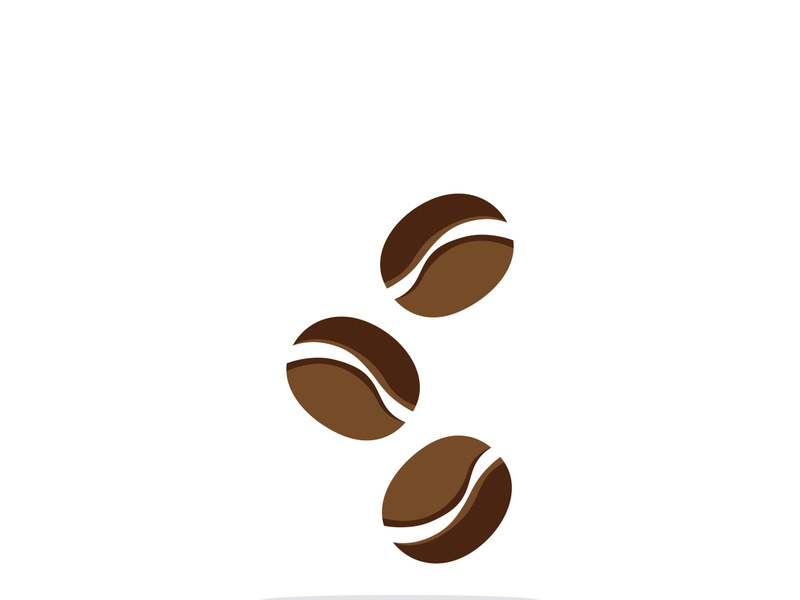 Premium coffee bean logo design.