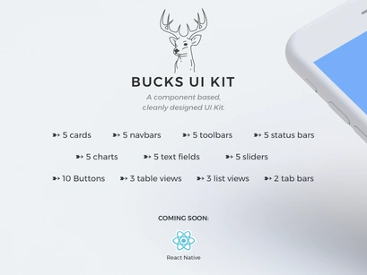 Bucks UI Kit + React Native Theme