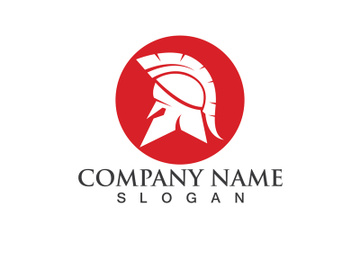Spartan gladiator helmet logo vector preview picture