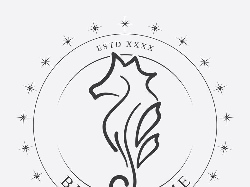 Sea horse logo