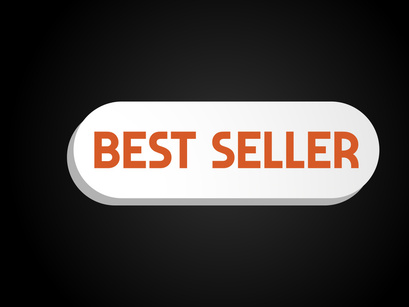 10 Best Seller icon design, Best Seller badge logo design template vector illustration