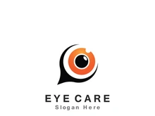 Eye Care vector logo design icon