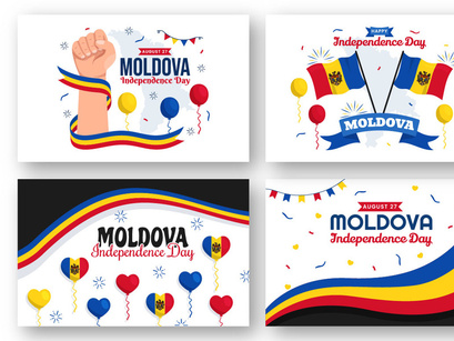 15 Moldova Independence Day Illustration