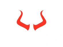 Devil horn red logo icon