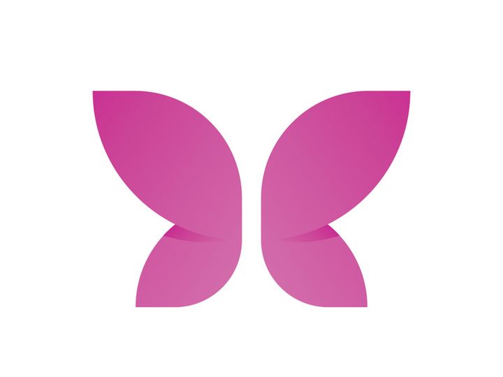 Beauty Butterfly Logo vector template