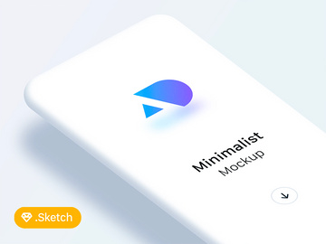 Free minimalist phone mockups for Sketch (v. Light) preview picture