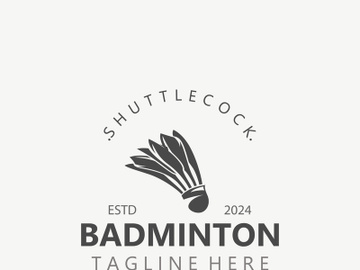 Badminton Shuttlecock logo icon design for Sport Badminton Championship club competition preview picture