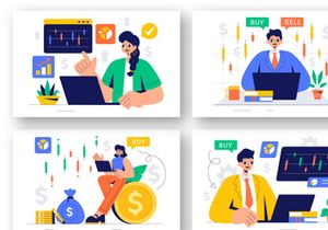 9 Financial Trader Illustration