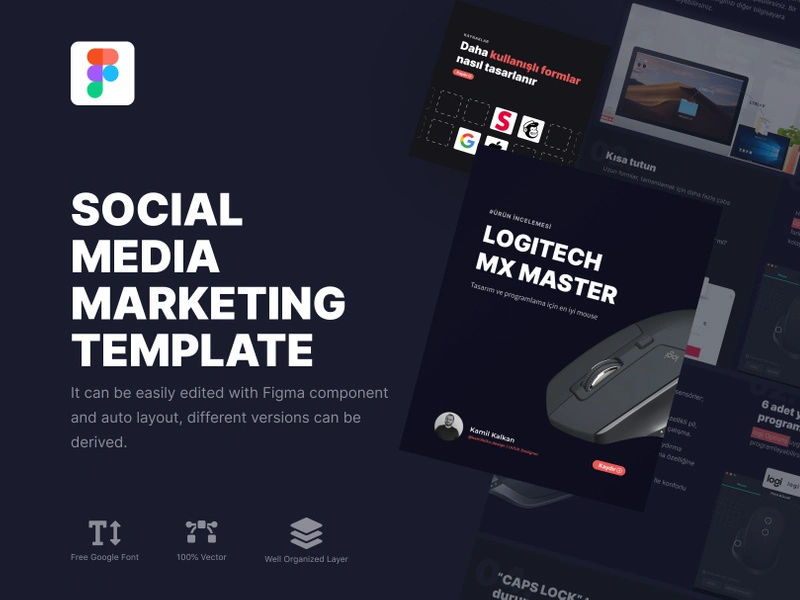 Social Media Marketing Template - Product promotion images