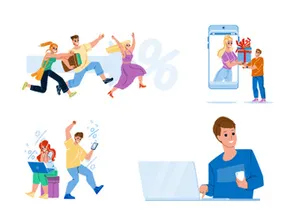 Shopping characters