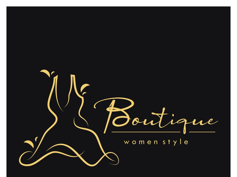 elegant women's fashion logo, clothing, boutique, convection, tailor, garment, business, apparel, fashion designer