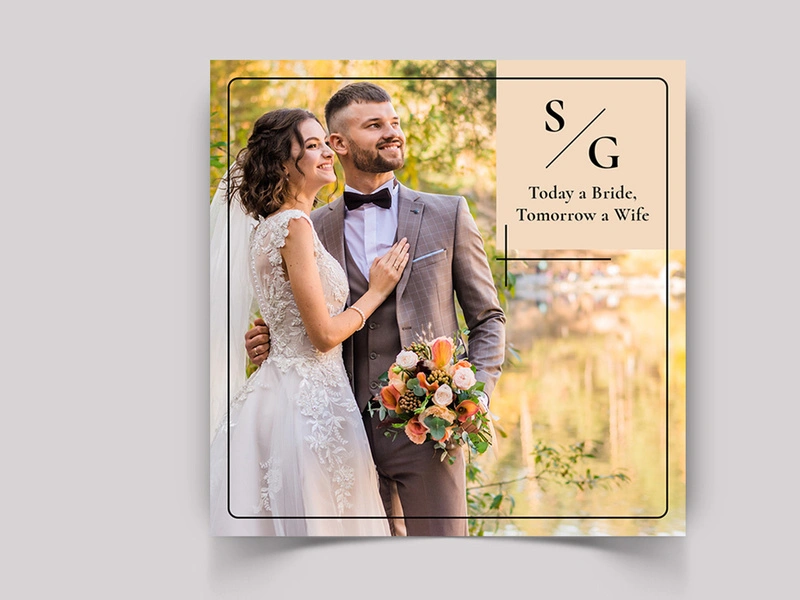 Wedding Social Media Post Template