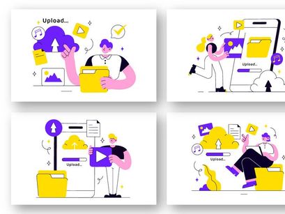 10 Upload Document Illustration