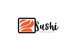 Sushi Logo, Japanese Food Sushi Seafood Vector