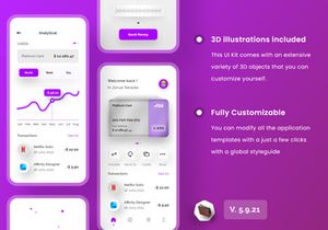 Paypal Wallet App UI Kits