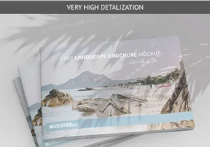 Free Landscape Brochure Mockup