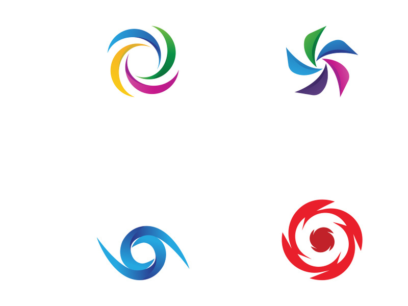 Colorful circle abstract logo design.