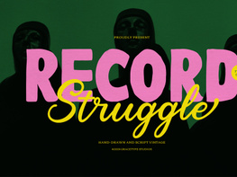 Record Struggle | Hand Drawn Script Vintage preview picture
