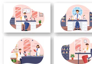 9 Laboratory Illustration