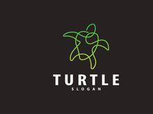 Turtle Logo Design Vector Illustration Symbol Template