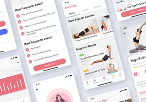 Yoga Fitness App UI Kit