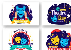 12 World Theatre Day Illustration