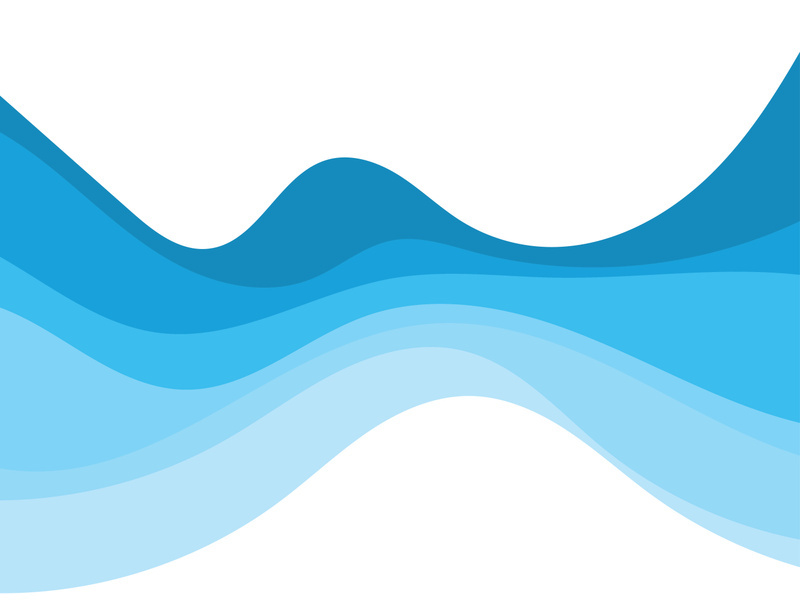 Abstract Water wave vector illustration design background