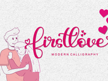 Firstlove - Modern Calligraphy Font preview picture