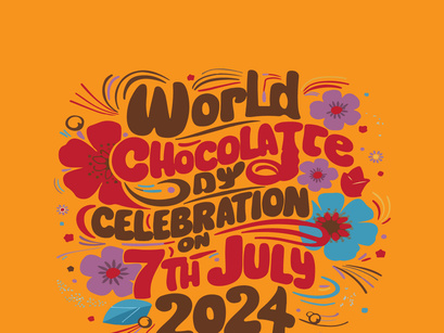 World Chocolate Day T Shirt With A Floral Design