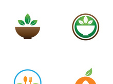 Spoon and fork logo design.