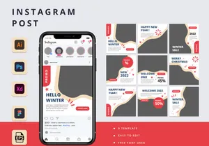 Instagram Template Fashion Winter Edition 2022