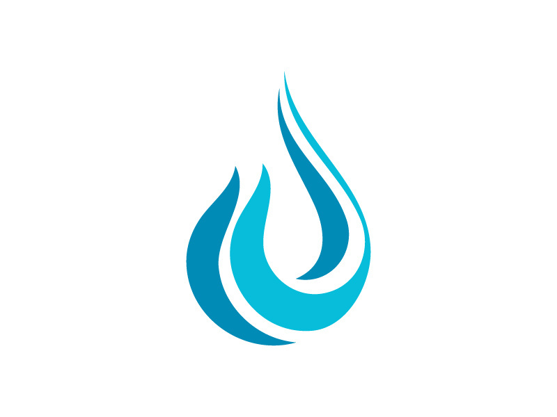 Water drop Logo illustration