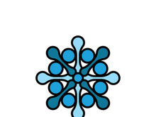 Molecule symbol logo template vector illustration design